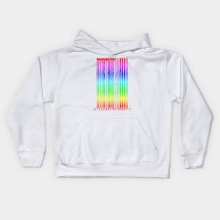 Rainbow barcode Kids Hoodie